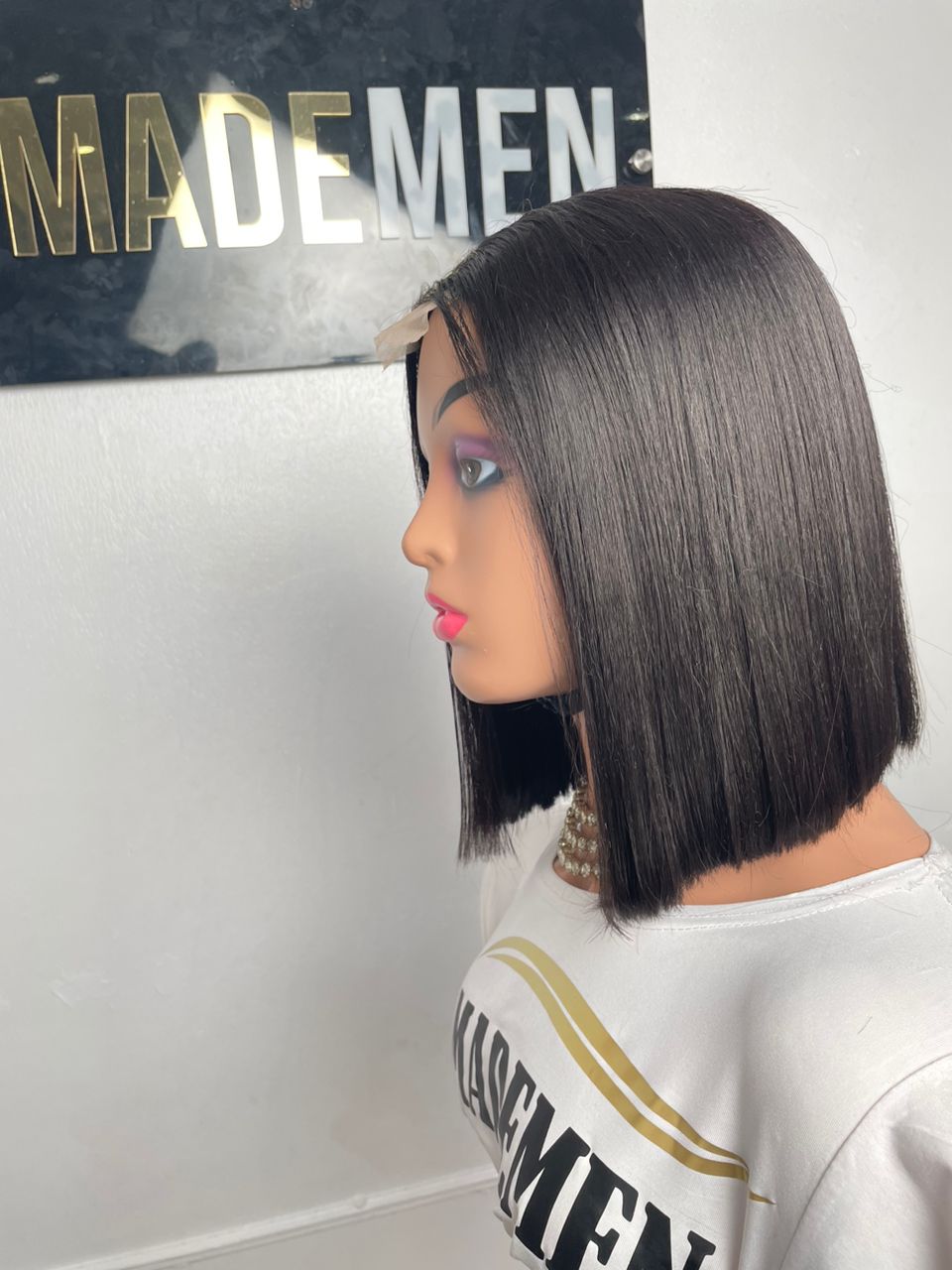 501 black 10 inches straight hair